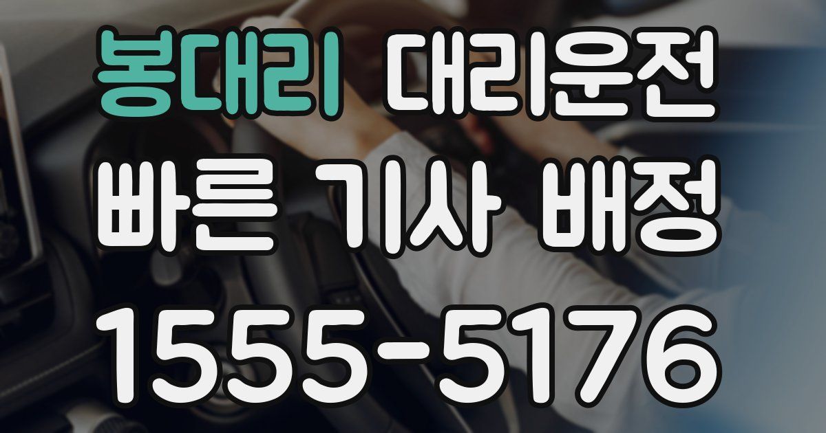 일일대리기사