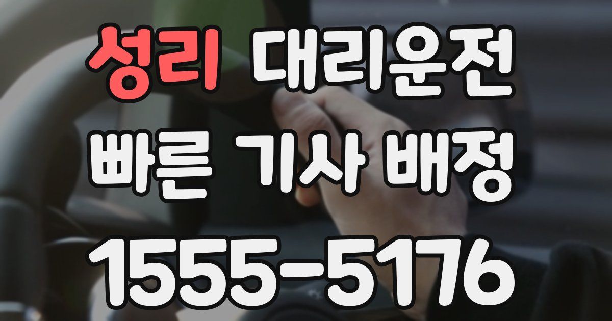 일일대리기사