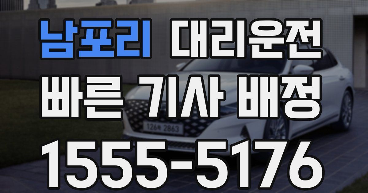 일일대리기사