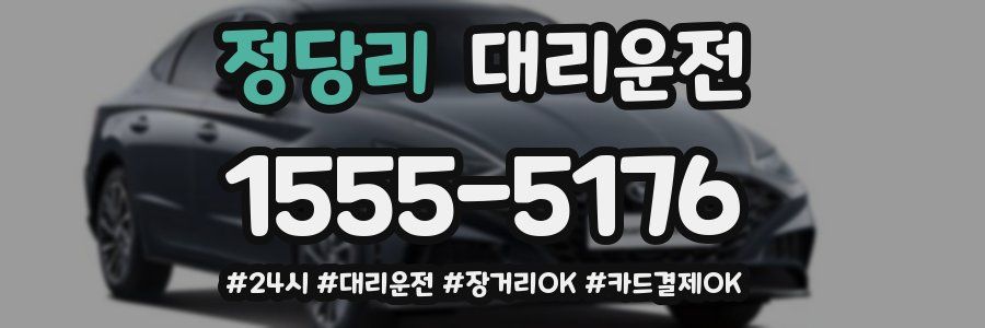 정당리 대리운전