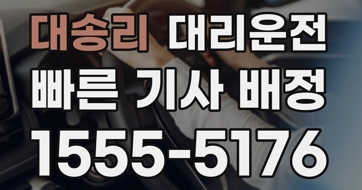 일일대리기사