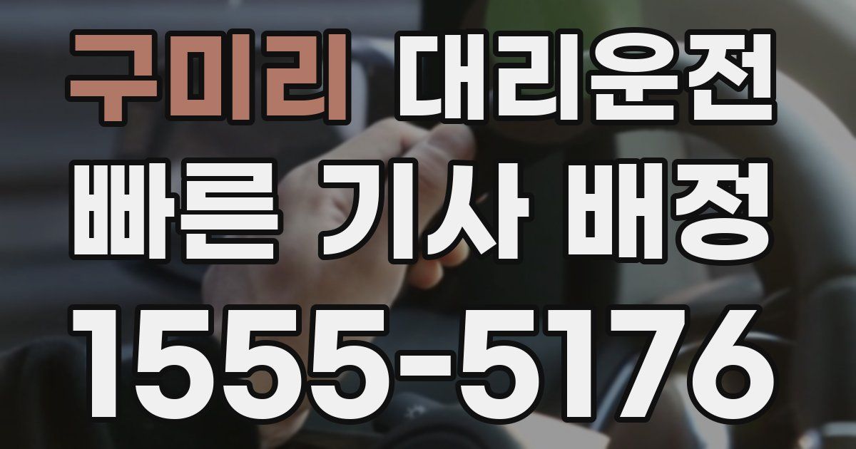 일일대리기사