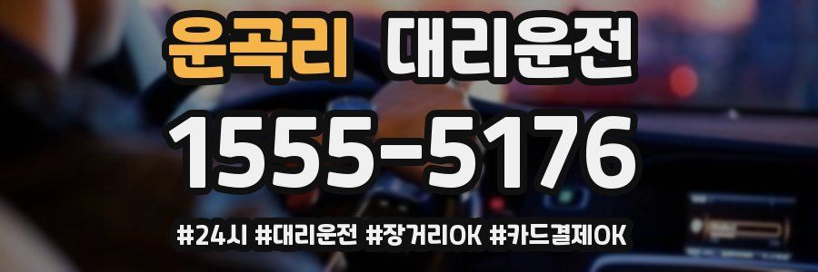 운곡리 대리운전