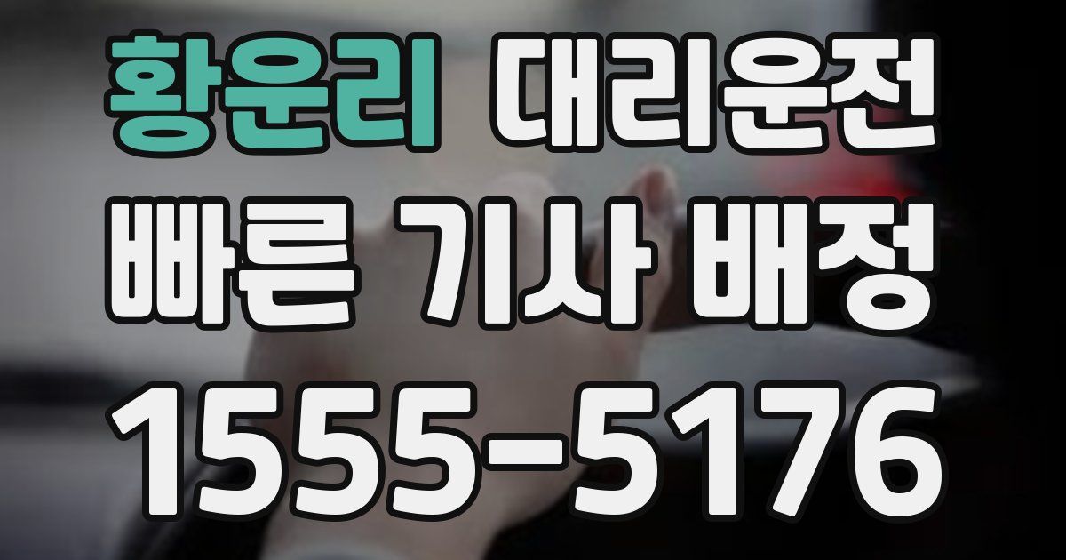 일일대리기사