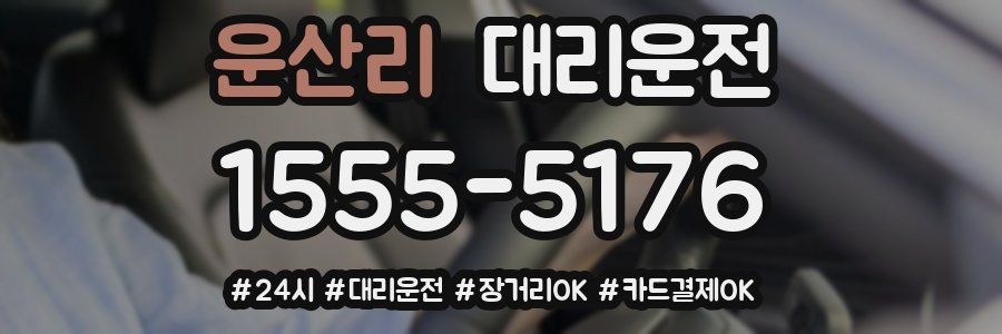 운산리 대리운전