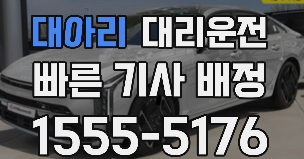 일일대리기사