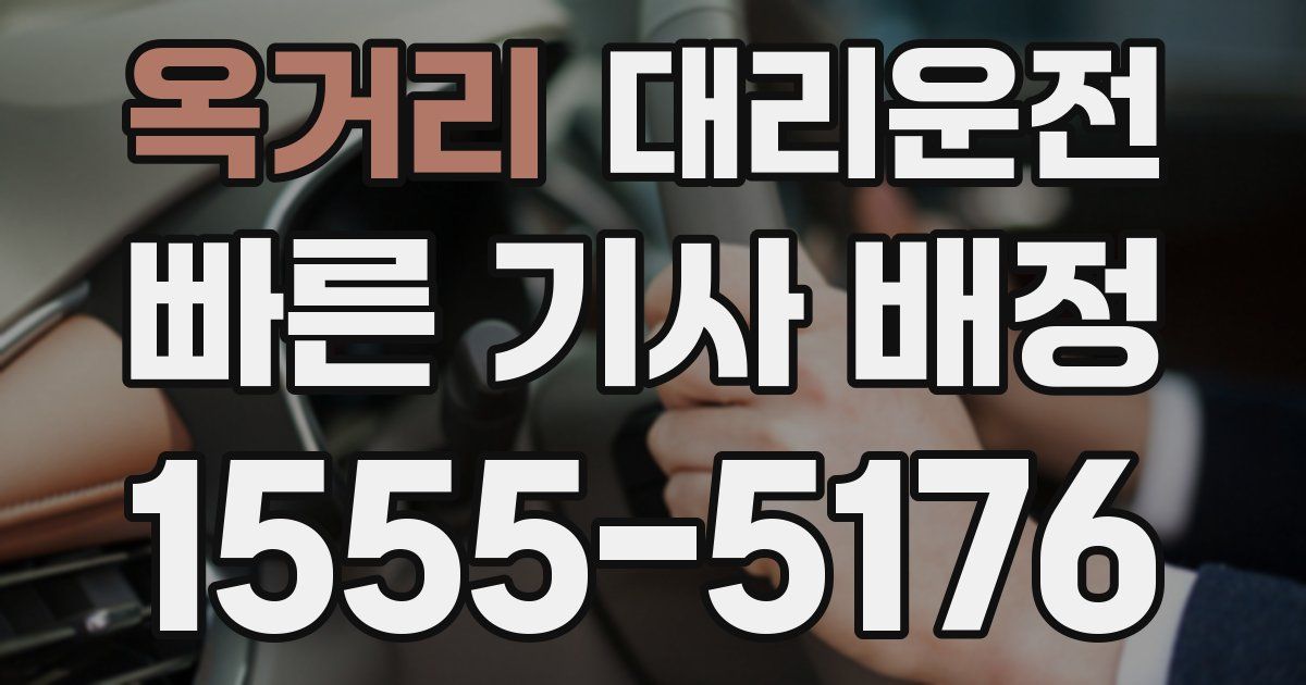 일일대리기사