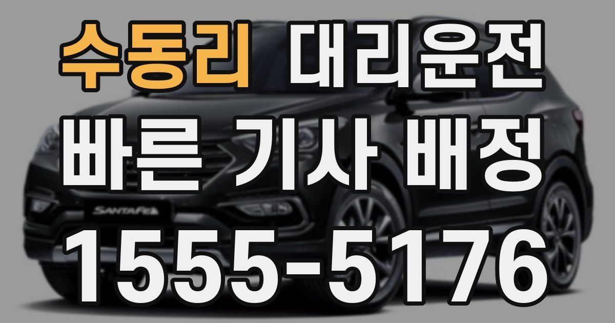 일일대리기사