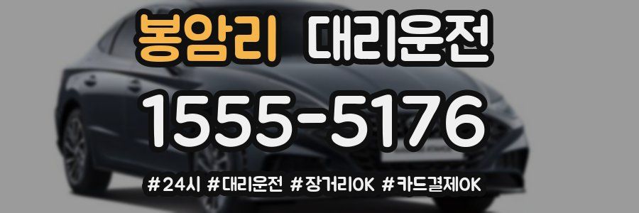 봉암리 대리운전