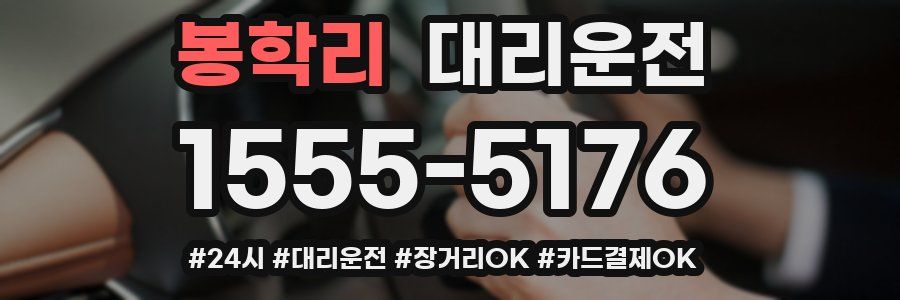 봉학리 대리운전