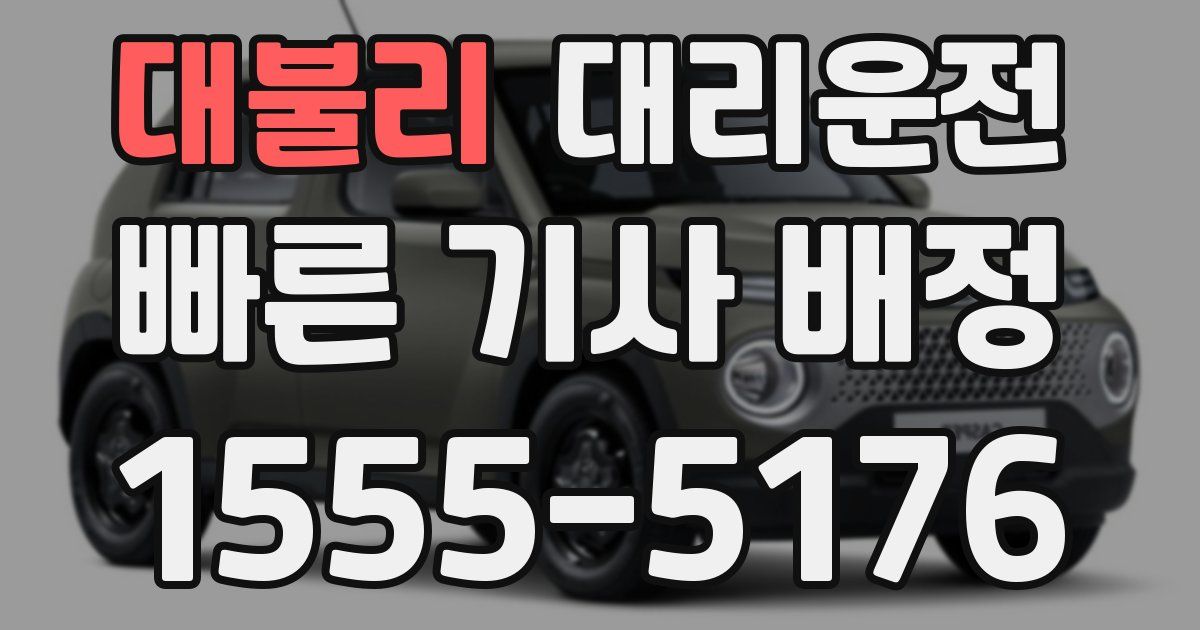 일일대리기사