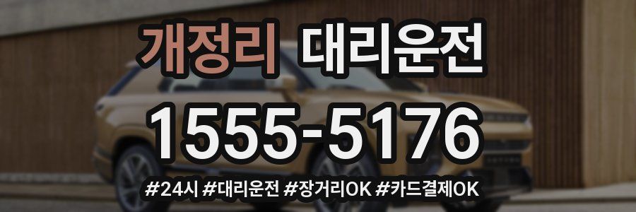 개정리 대리운전