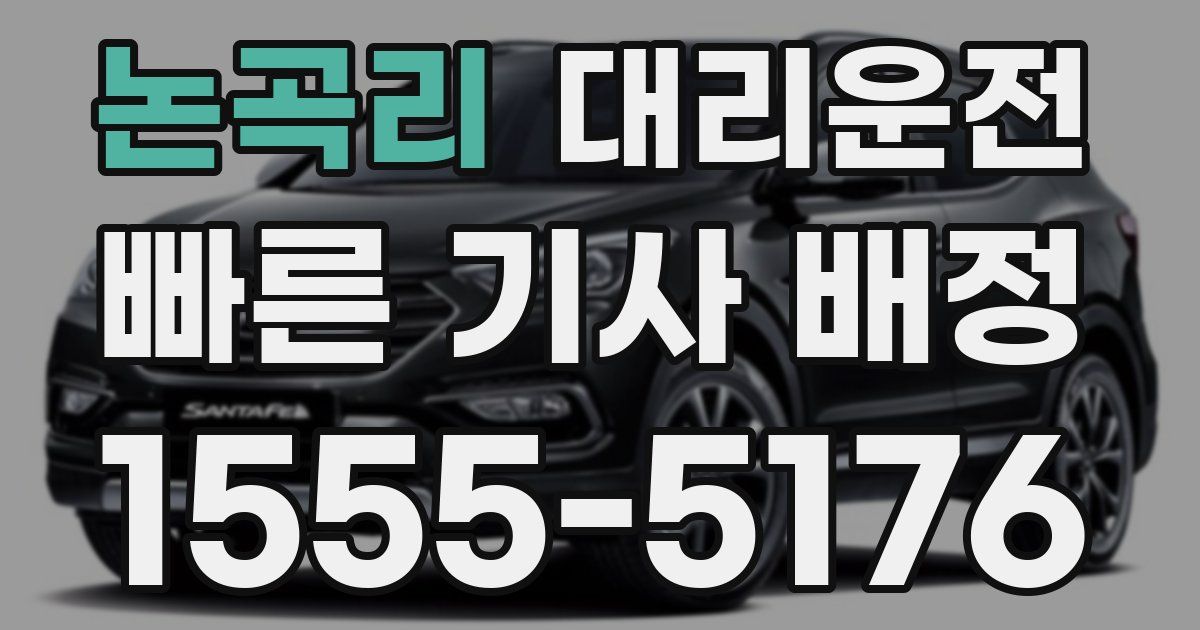 일일대리기사