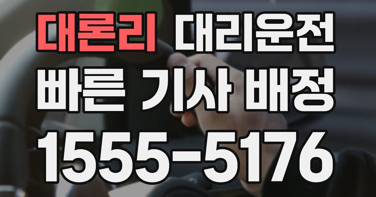 일일대리기사