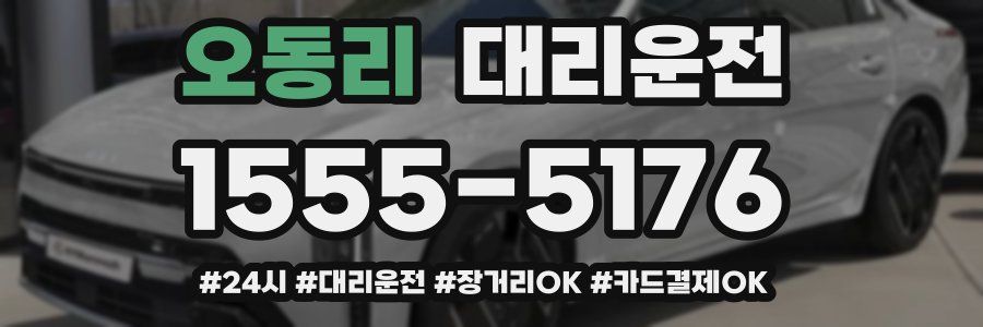 오동리 대리운전