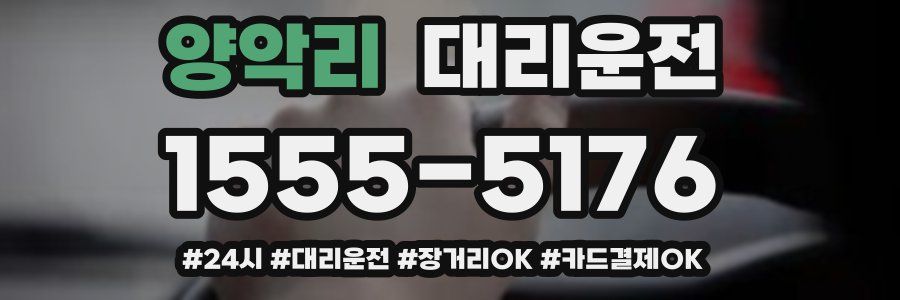 양악리 대리운전