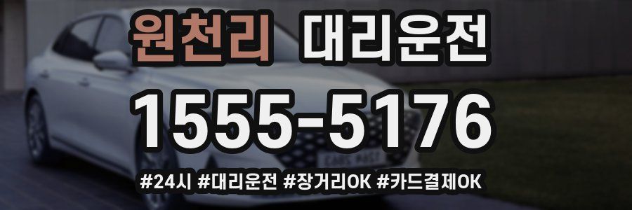 원천리 대리운전