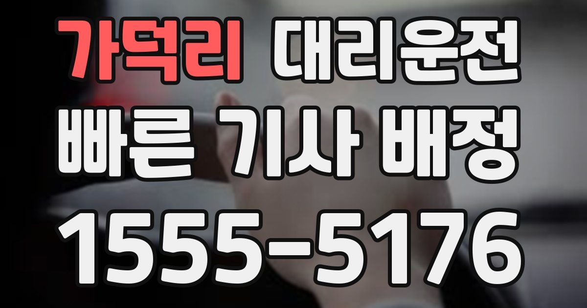 일일대리기사