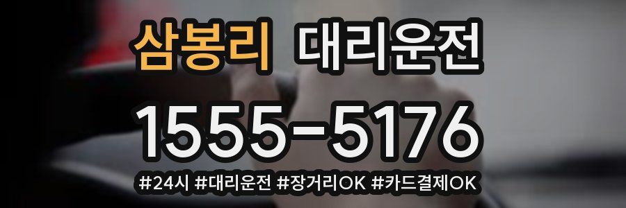 삼봉리 대리운전