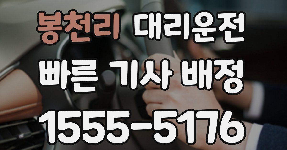 일일대리기사