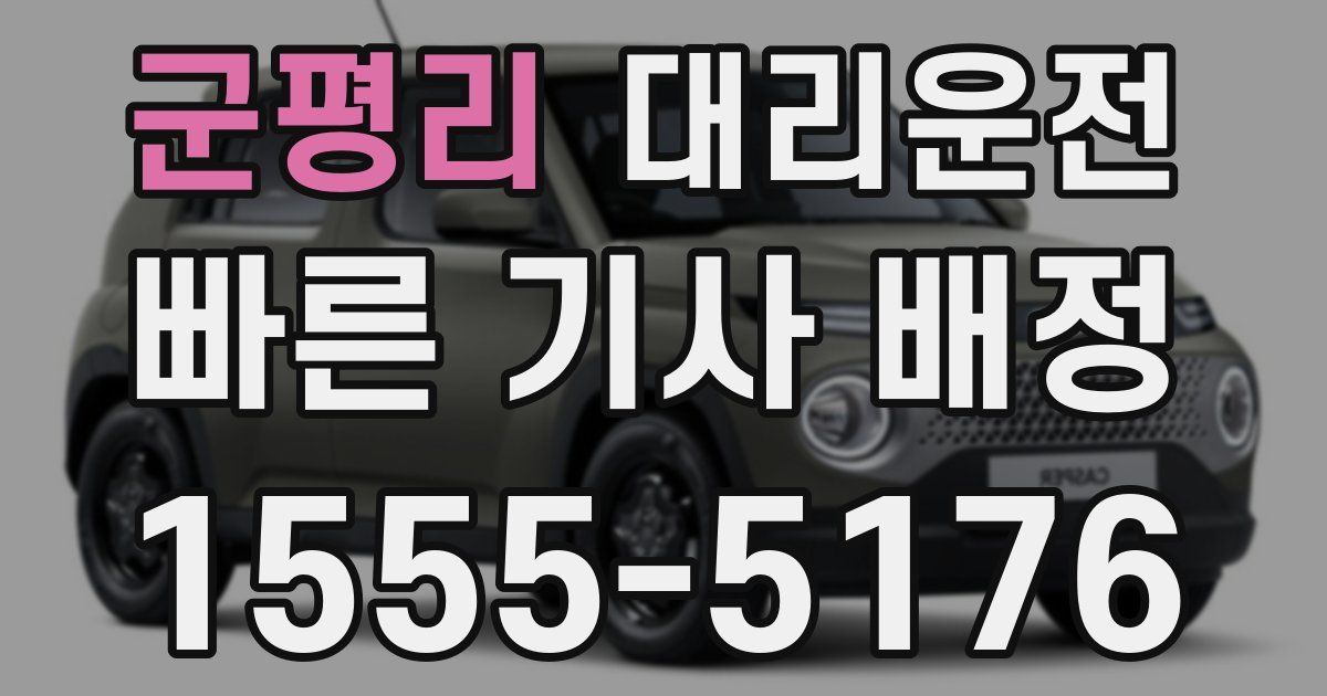 일일대리기사
