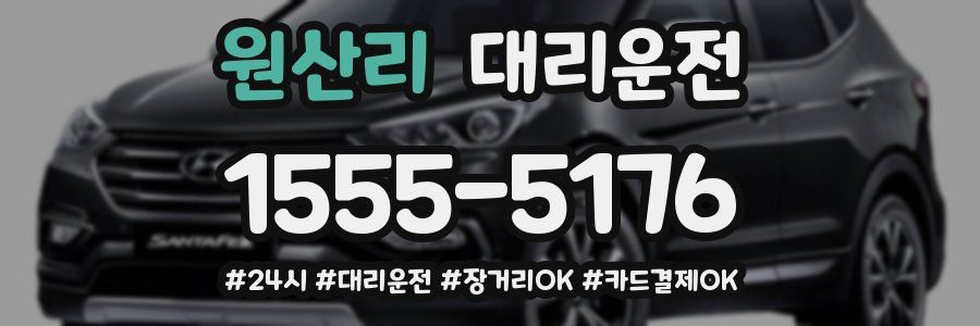 원산리 대리운전