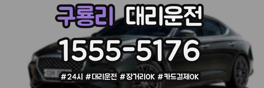 구룡리 대리운전