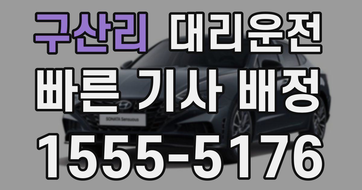 일일대리기사