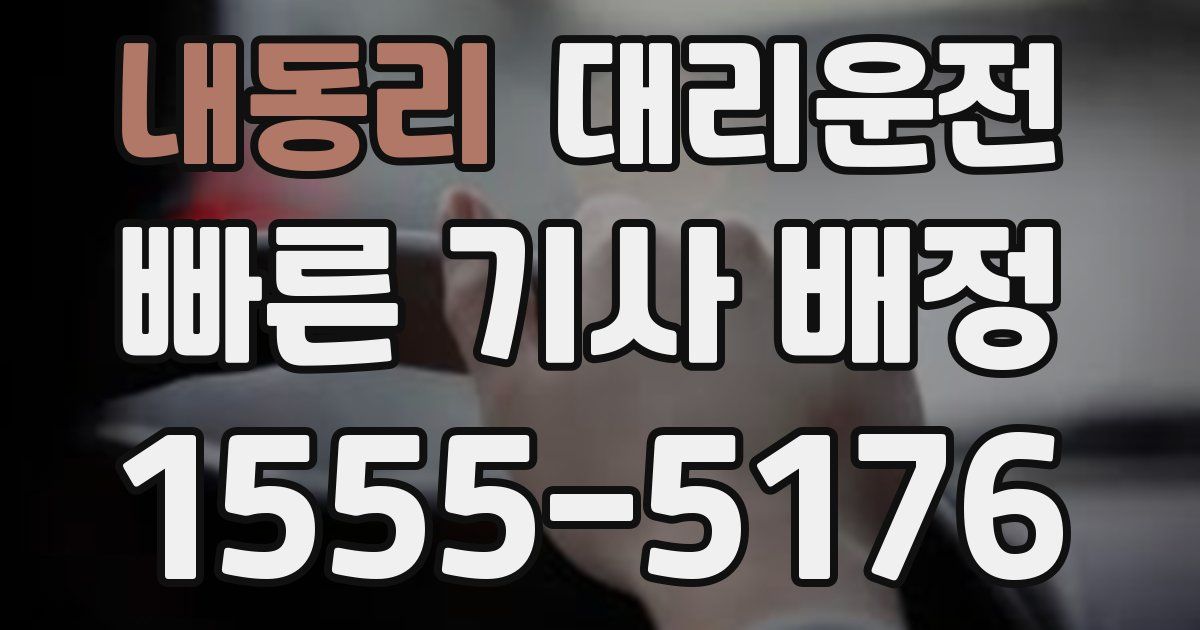 일일대리기사