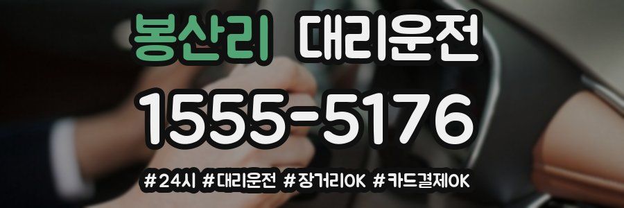 봉산리 대리운전