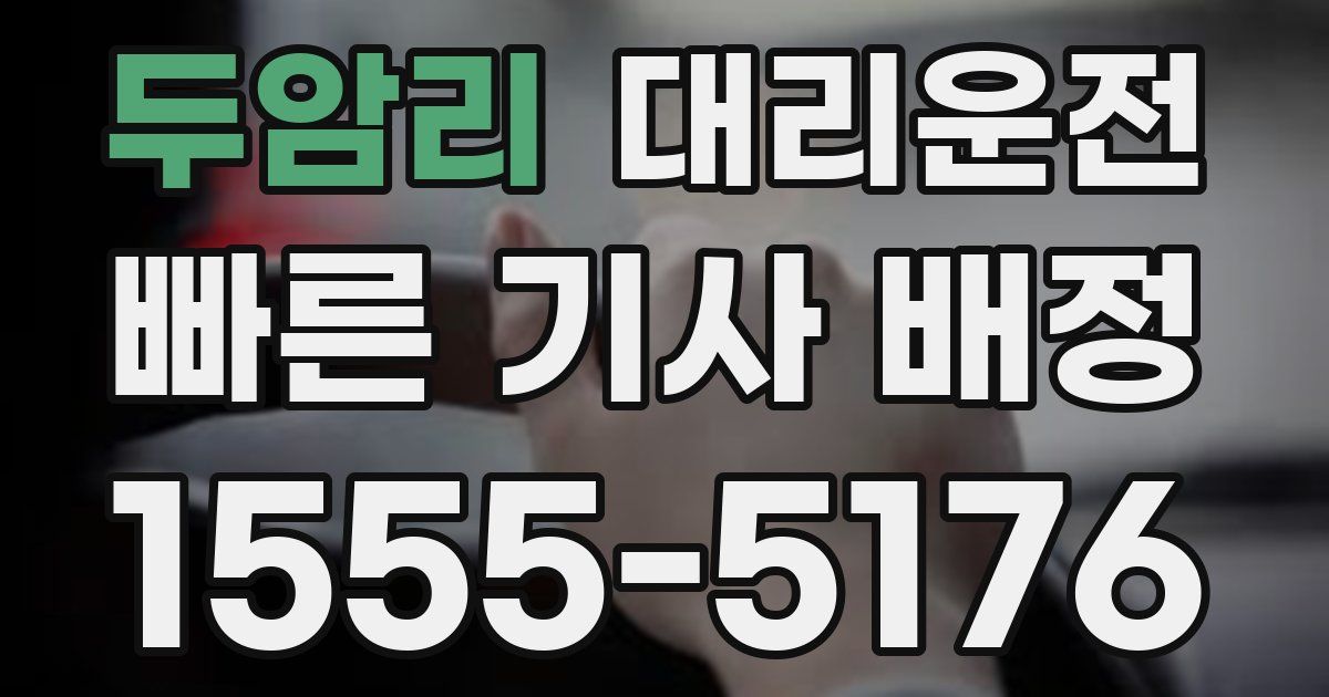 일일대리기사