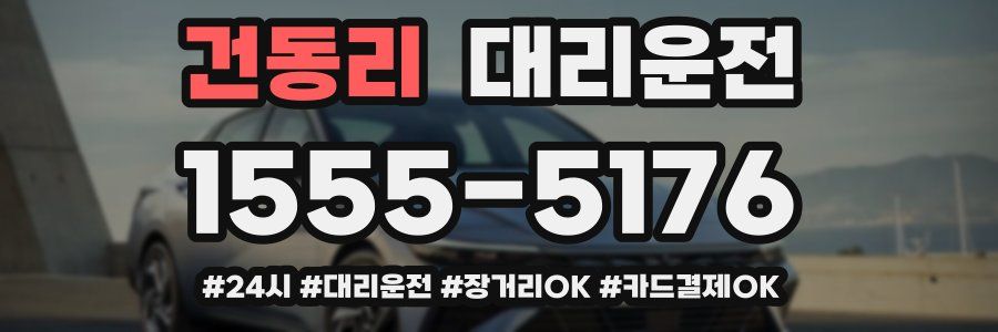 건동리 대리운전