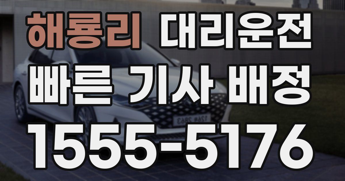 일일대리기사