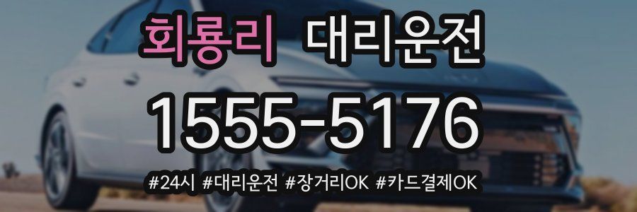 회룡리 대리운전