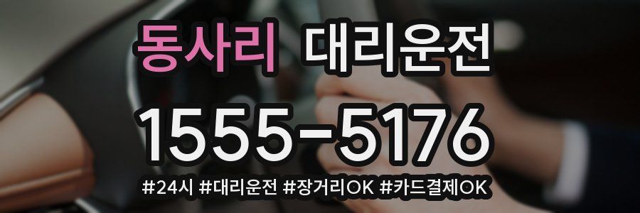 동사리 대리운전