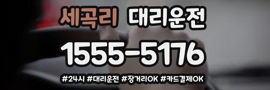 세곡리 대리운전