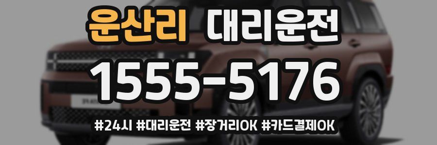 운산리 대리운전