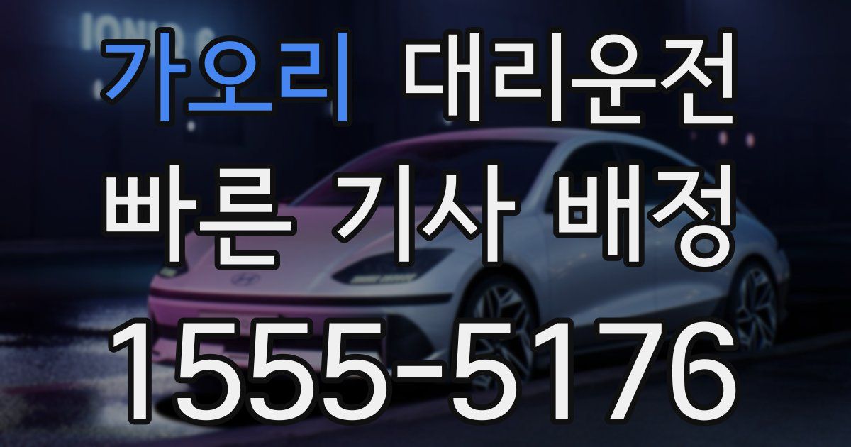 일일대리기사