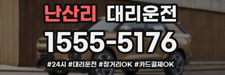 난산리 대리운전