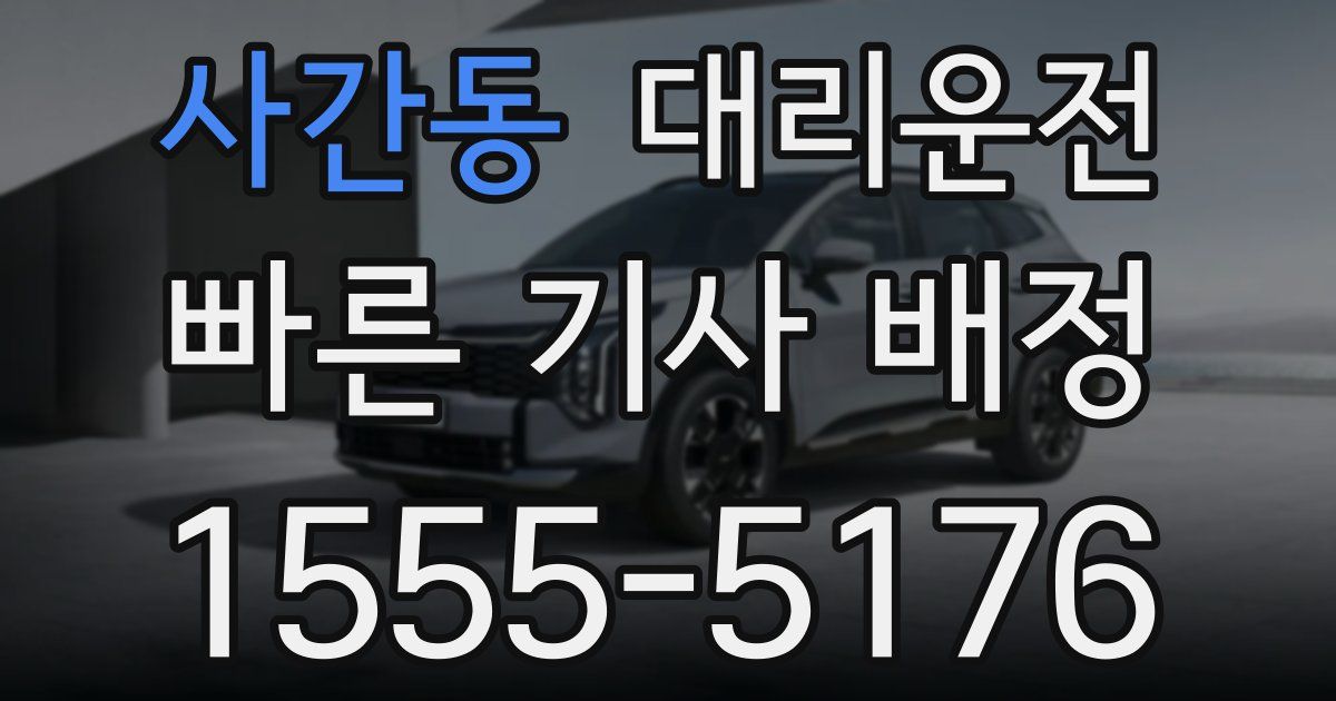 일일대리기사