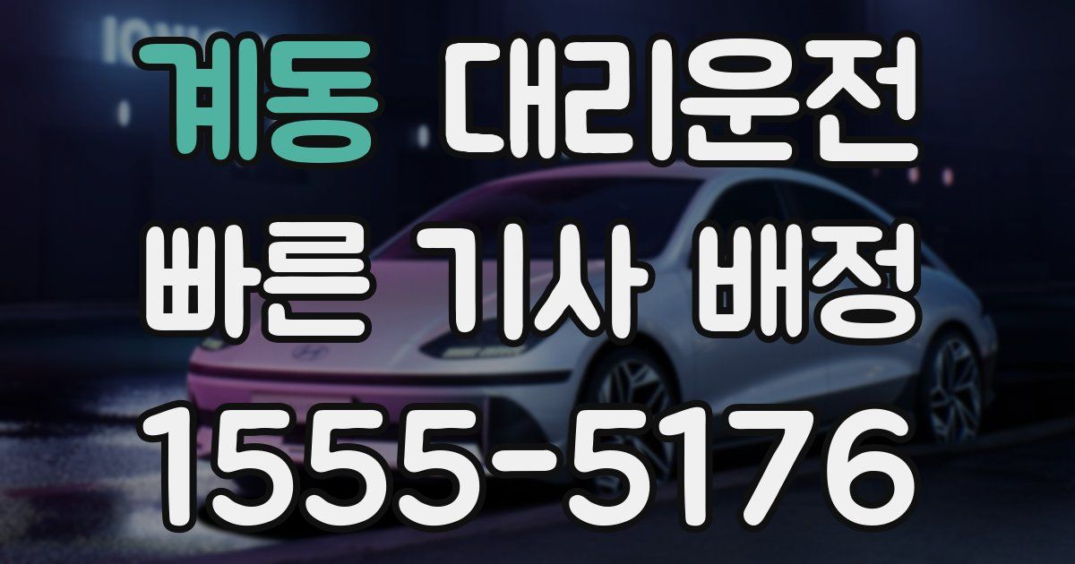 일일대리기사