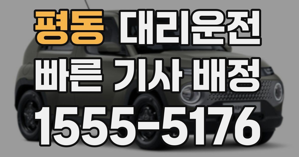 일일대리기사