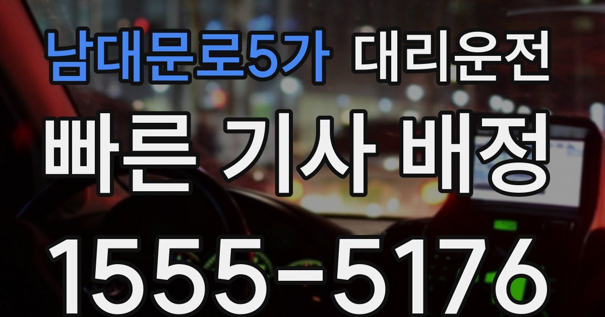 일일대리기사