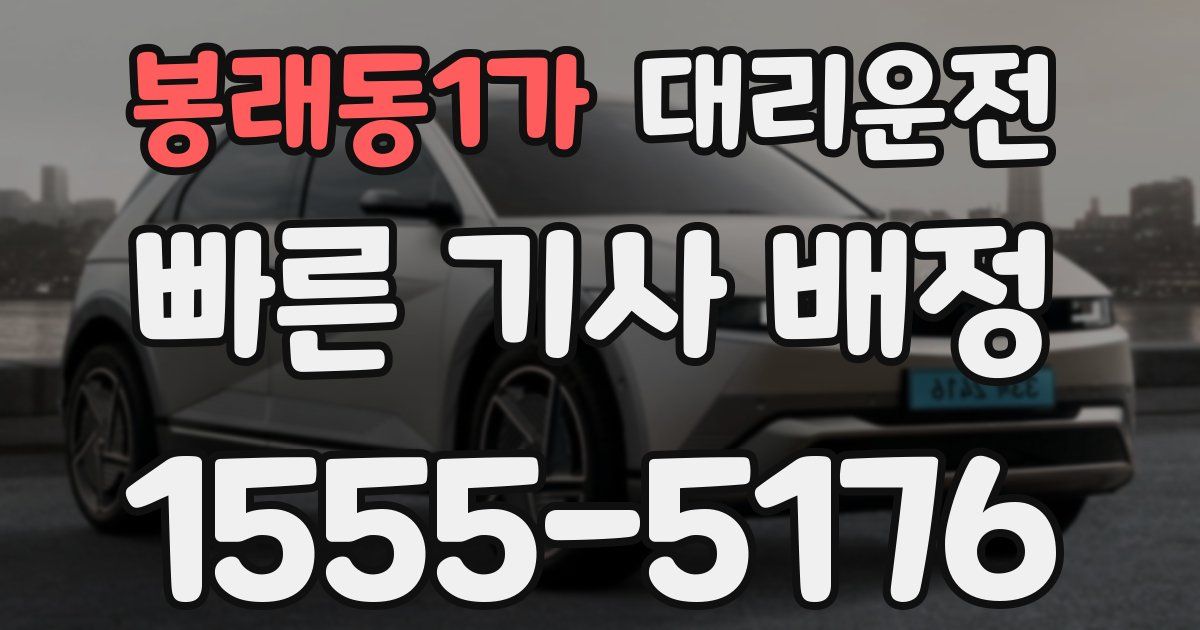 일일대리기사