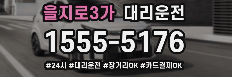 을지로3가 대리운전