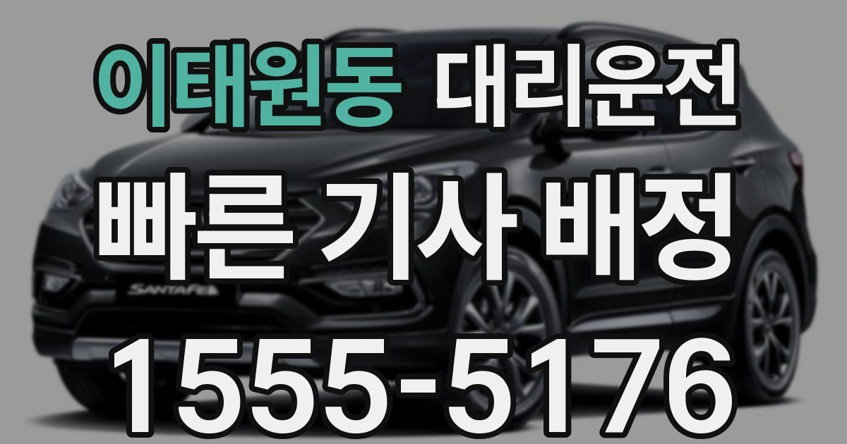 일일대리기사