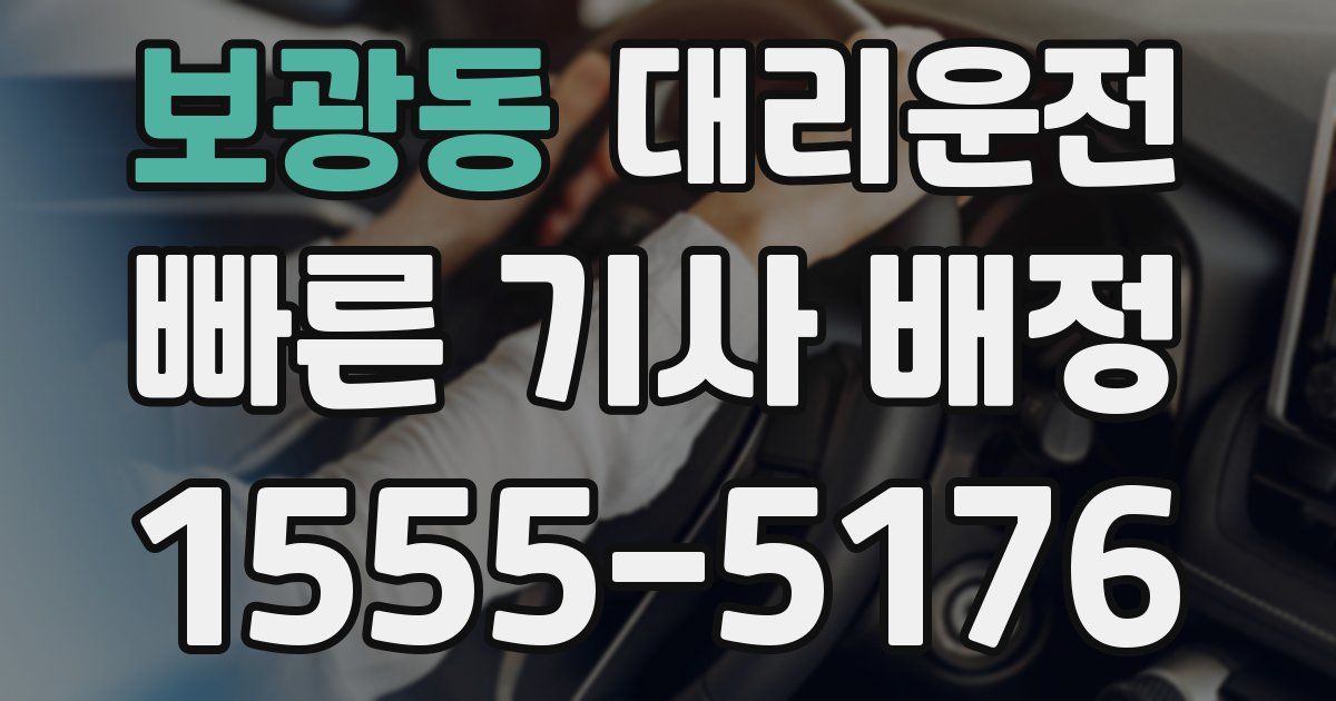 일일대리기사
