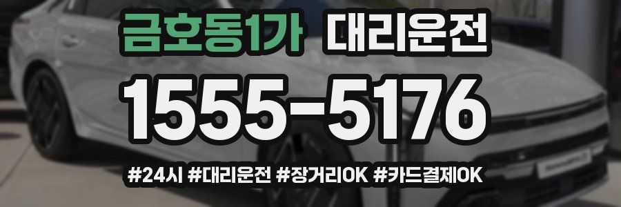 금호동1가 대리운전
