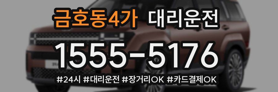 금호동4가 대리운전