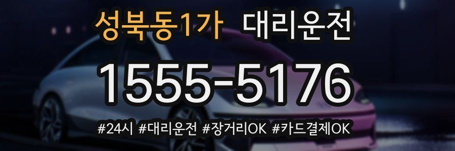 성북동1가 대리운전